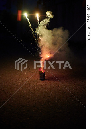 花火　噴出花火　家庭用花火　庭　夏 93464402