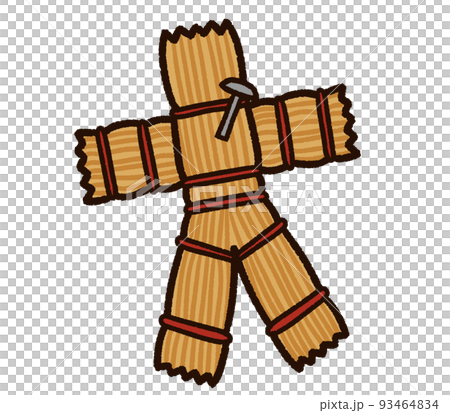 帶釘子的詛咒稻草人偶 93464834