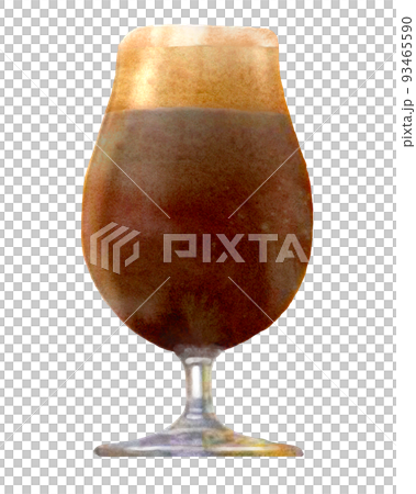 Watercolor illustration of dark beer Watercolor illustration of dark beer 93465590