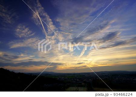 京都府木津川市城址公園・夕日の名所 京都府木津川市城址公園・夕日の名所 93466224