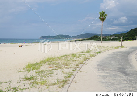 石見海浜公園の海水浴場の景色 93467291