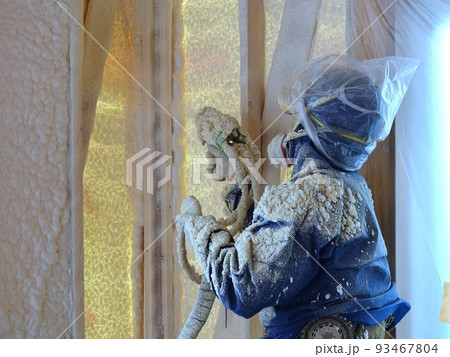 住宅の吹付断熱工事発砲ウレタン11 93467804