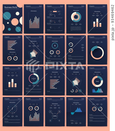 Vector graphics infographics with mobile phone. Template for creating mobile applications, workflow layout, diagram, banner, web design, business reports 93469462