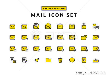 メールのアイコンのセット Eメール email ビジネス 送信 受信 既読 未読 メッセージ 開封 メールのアイコンのセット Eメール email ビジネス 送信 受信 既読 未読 メッセージ 開封 93470098