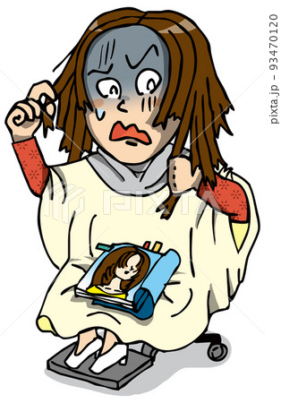 美容院でカットを失敗した人 93470120