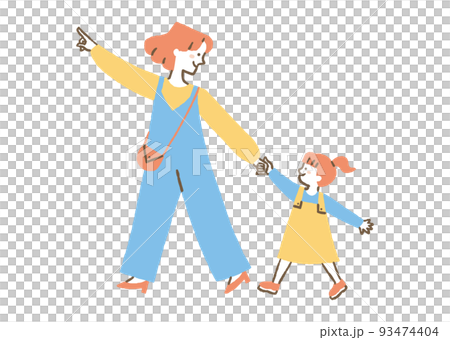 好朋友母子出門_色 好朋友母子出門_色 93474404