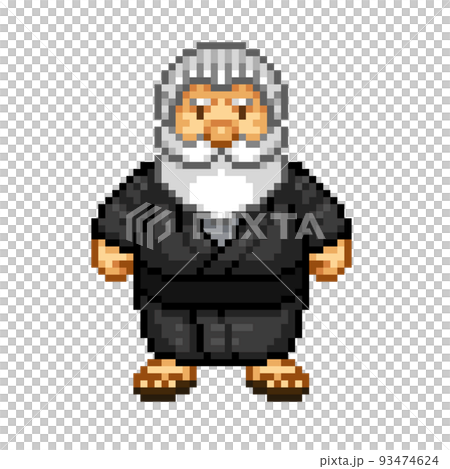 kimono grandfather pixel art 93474624