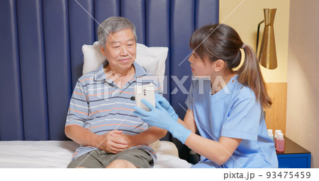 Senior home healthcare concept Senior home healthcare concept 93475459