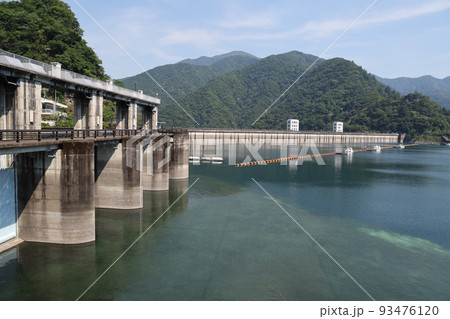 東京都 奥多摩町 夏 奥多摩湖 小河内ダム 東京都 奥多摩町 夏 奥多摩湖 小河内ダム 93476120