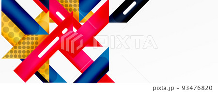Background minimal geometric composition. Lines design vector illustration for wallpaper banner background or landing page Background minimal geometric composition. Lines design vector illustration for wallpaper banner background or landing page 93476820