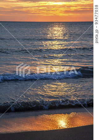 西浜海岸夕景 西浜海岸夕景 93477038