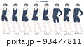 スクール水着を着た中高生 93477811