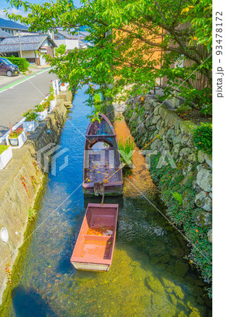 滋賀県 伊庭水郷周辺の街並み 滋賀県 伊庭水郷周辺の街並み 93478172