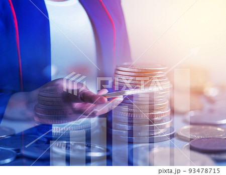 Investor online saving concept 93478715