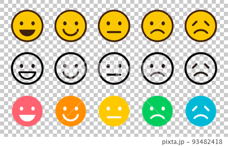 Evaluation, feedback face icon 93482418