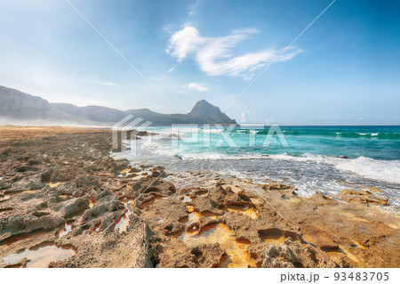Unbelievable seascape of Isolidda Beach near San Vito cape. Unbelievable seascape of Isolidda Beach near San Vito cape. 93483705