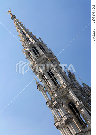 Bruxelles city hall bell tower 93484753