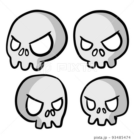 Human skull and crossbones. Human skull and crossbones. 93485474
