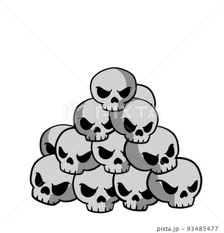 Lots of skulls. Element of Halloween 93485477