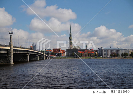 Riga panorama from the opposite side of the river 93485640