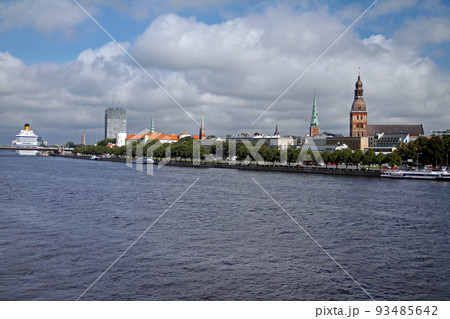 Riga panorama from the opposite side of the river 93485642