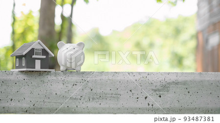 Savings and real estate concept 93487381