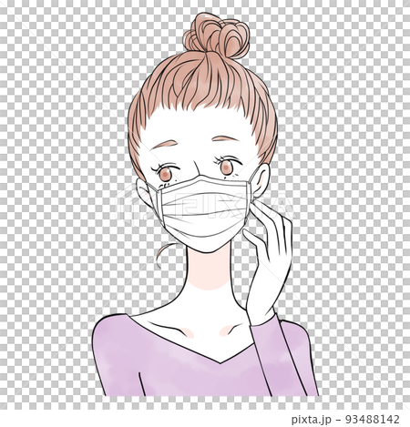 Mask woman (watercolor style) Mask woman (watercolor style) 93488142