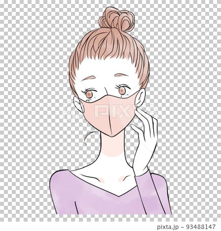 Mask woman (watercolor style) Mask woman (watercolor style) 93488147
