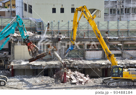 ビル解体工事現場 ビル解体工事現場 93488184