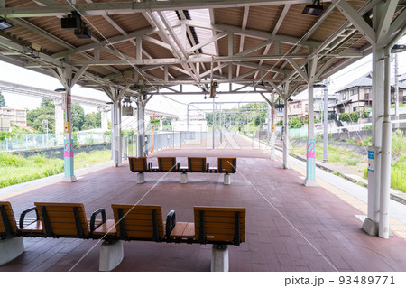 京王動物園線　多摩動物公園駅　京王線　プラットホーム　東京都日野市 93489771