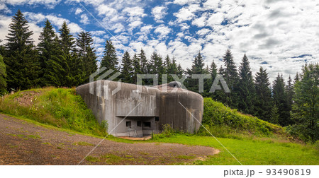 military bunker R-H-S 76 Lom at Orlicke hory, Czech republic, Czechoslovak border fortifications from before WW II military bunker R-H-S 76 Lom at Orlicke hory, Czech republic, Czechoslovak border fortifications from before WW II 93490819