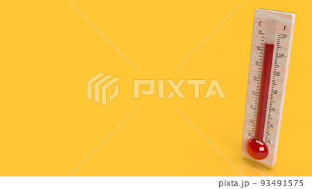 The thermometer  for climate change or heat wave concept 3d rendering 93491575