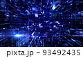 光るラインで描くサイバーなデジタル空間 IA1 93492435
