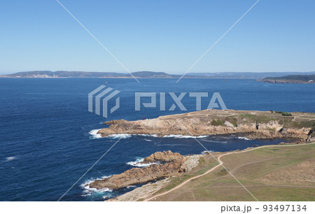 Harbour at A Coruna city in Galicia district of Spain Harbour at A Coruna city in Galicia district of Spain 93497134