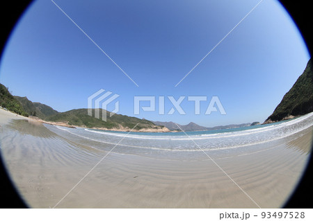 landscape of  Sai Wan beach in Hong Kong, Sai Kung hong kong 93497528