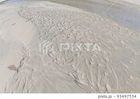the sand on the beach natural for background 93497534