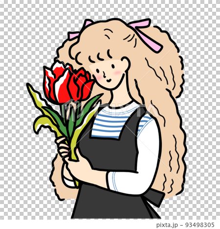 花屋の女の子 93498305