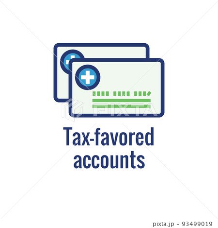 Medical Tax Savings - Health savings account or flexible spending account has HSA, FSA, tax-sheltered savings 93499019