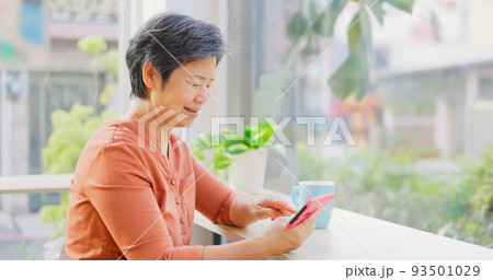 Happy old woman 93501029