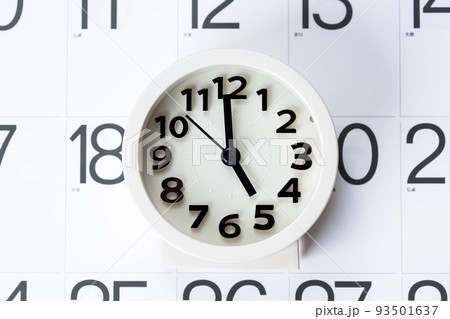 カレンダーと時計 カレンダーと時計 93501637