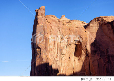 Desert Rocky Mountain American Landscape. Morning Sunny Sunrise 93502083