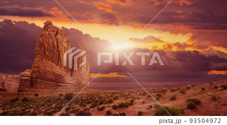 Arches National Park at Sunset Arches National Park at Sunset 93504972