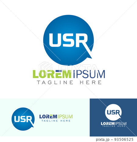 USR Monogram Initial Logo Sign 93506525