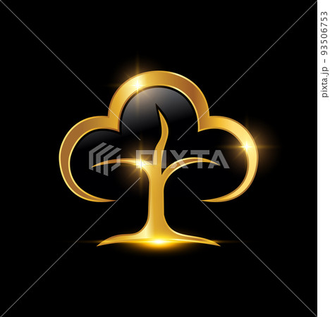 Golden Tree Symbol Logo Sign 93506753