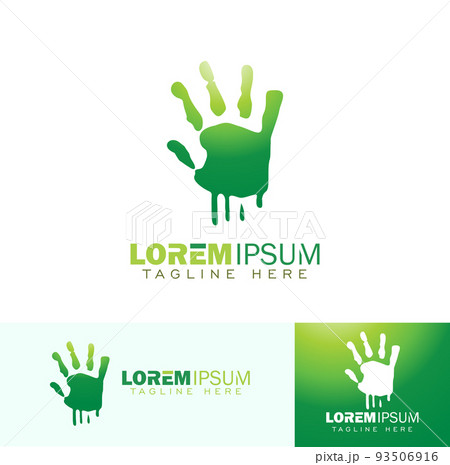 Bare hand Print Symbol Logo Sign Bare hand Print Symbol Logo Sign 93506916