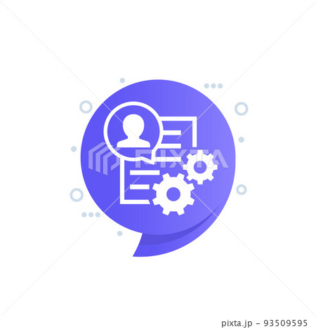 project manager icon, vector design 93509595