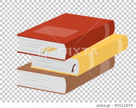 三冊の本のイラスト素材 [93512854] - PIXTA