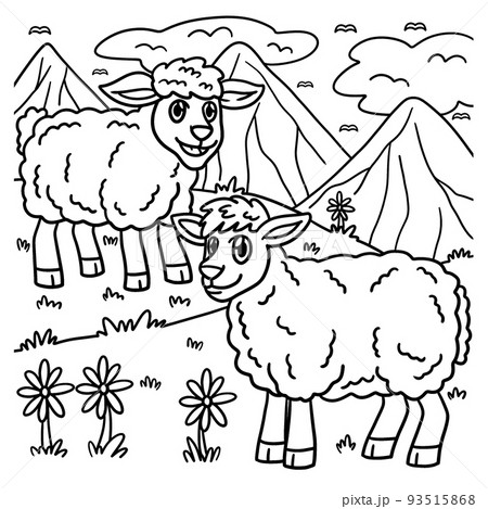Free Printable Sheep Coloring Pages For Kids | Animal coloring pages, Farm  animal coloring pages, Sheep drawing