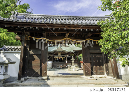 糸碕神社　神門　広島県三原市 93517175