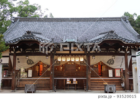 三重県桑名市春日神社の本殿 夕刻 石取り祭3 93520015